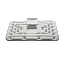 inflatable beer table 28 cup holes game water drink food holder cooler floating pong mattress for summer swimming pool party