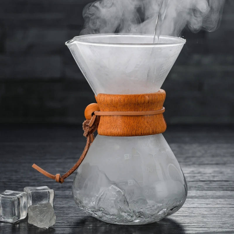 Ecocoffee Термостойкое стекло 400 мл кофейник бариста Кофеварка залить кофе сервер