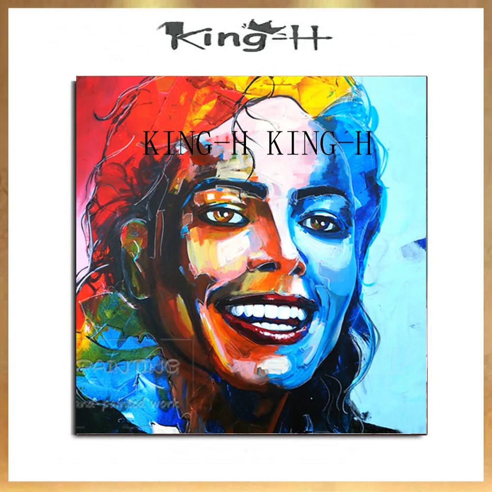 Искусная художница с изображением головы человека ручная роспись Качество