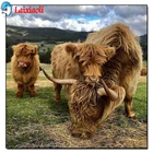 5D алмазная живопись сделай сам, корова, животное, полноразмернаякруглая Алмазная вышивка из смолы, изображение крупного рогатого скота, вышивка крестиком, домашний декор