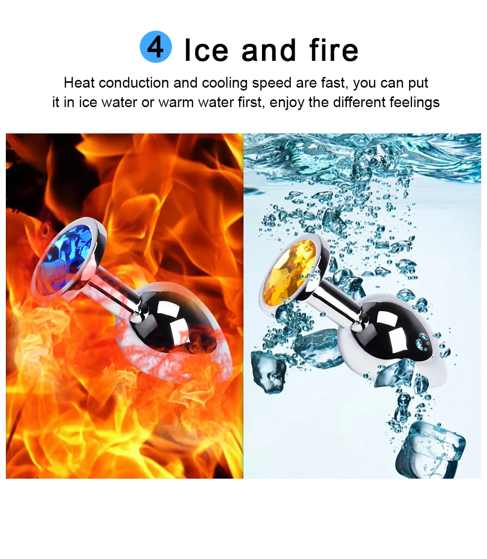 3 размера секс вибратор Металлические анальные игрушки для женщин товары