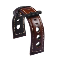 leather watch strap vintage 20mm 22mm 24mm mens leather strap watch genuine leather watch band belt brown black watch belt