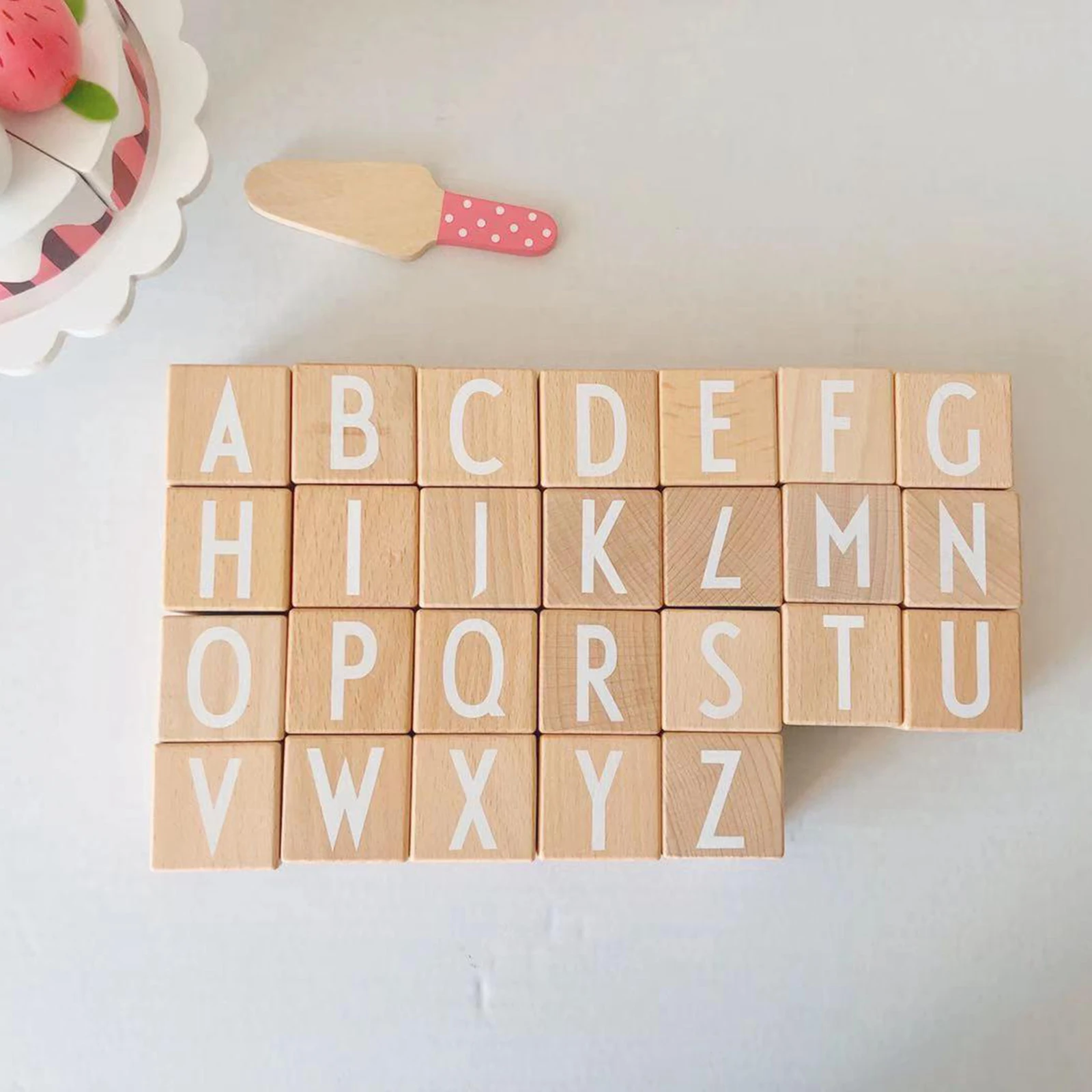 

ABC Bulding Blocks Montessori Educational Alphabet Stacking Toy Letter Learning