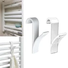 5 шт. крючки для полотенец белые прозрачные вешалки для хранения для ванной с подогревом радиатора вешалка для одежды органайзер аксессуары для ванной комнаты