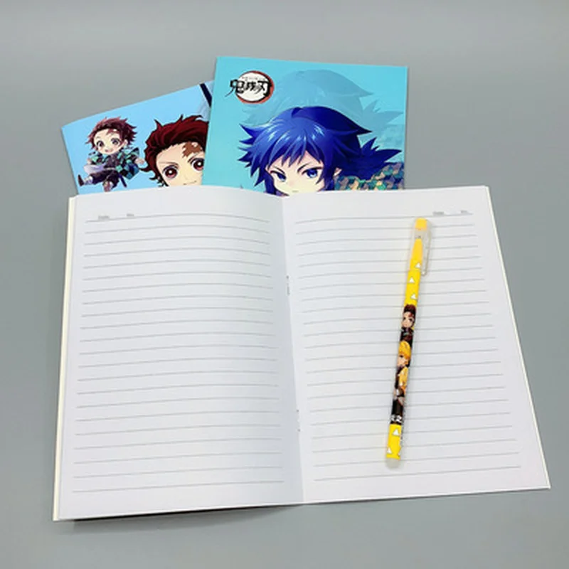 

Anime Demon Slayer Kimetsu No Yaiba Kamado Tanjirou Nezuko Notepad Hard Cover Notebook Memo Time Organizer Kids Boy Girl Gift