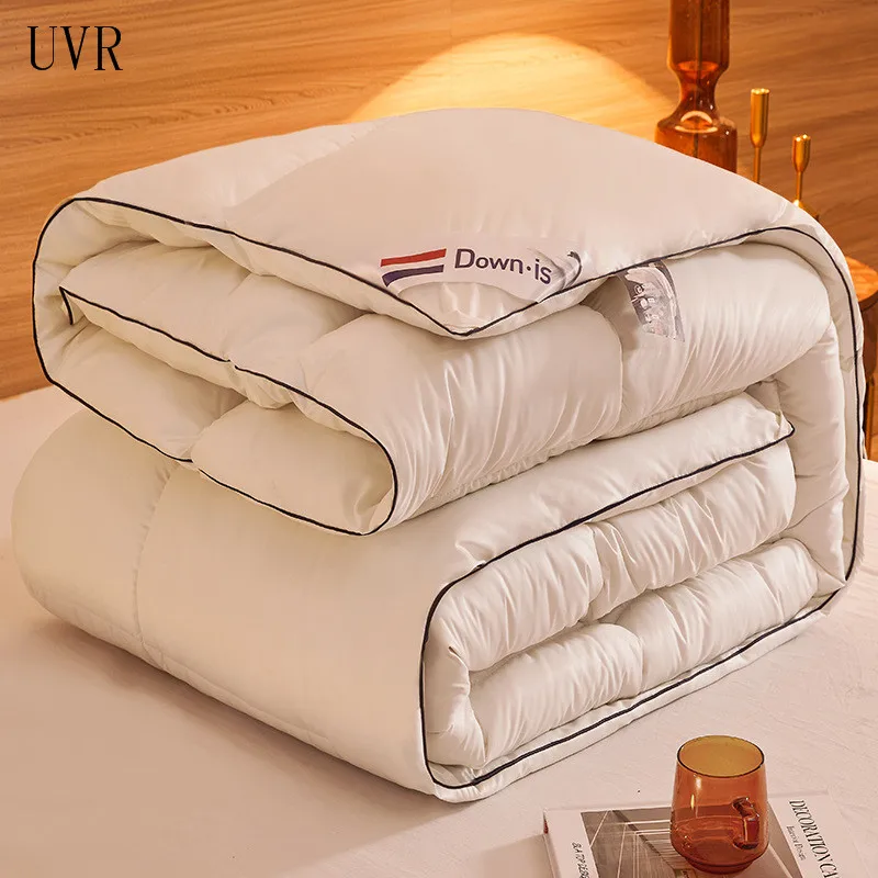 

UVR Winter Quilt Duvet Luxury Blanket 95% White Goose/Duck Down Duvet 100% Wadded Quilt Cover King Size Double Bed Full Size