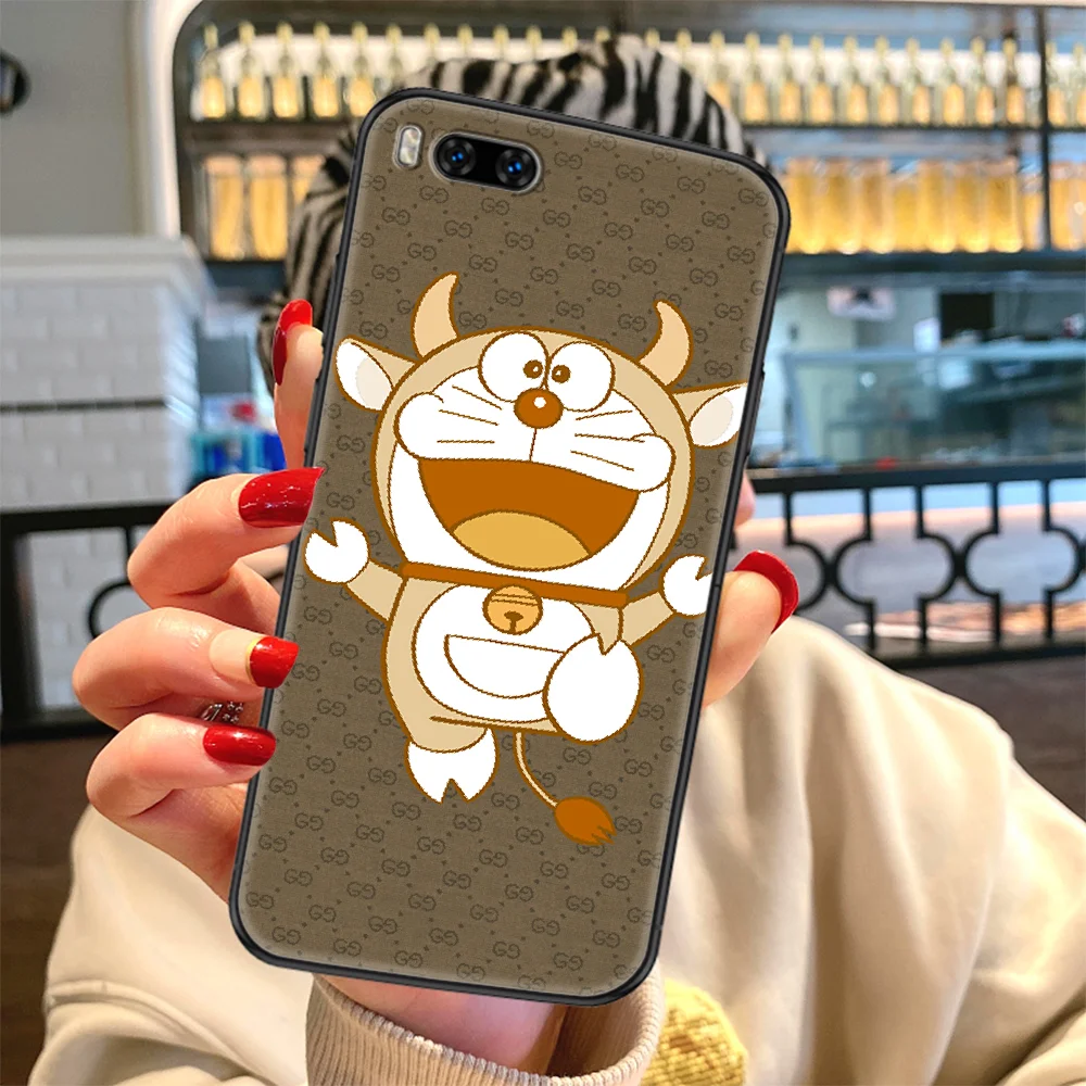 

Doraemon Cute Cartoon Luxury Phone case For Xiaomi Mi Max Note 3 A2 A3 8 9 9T 10 Lite Pro Ultra black luxury cover tpu