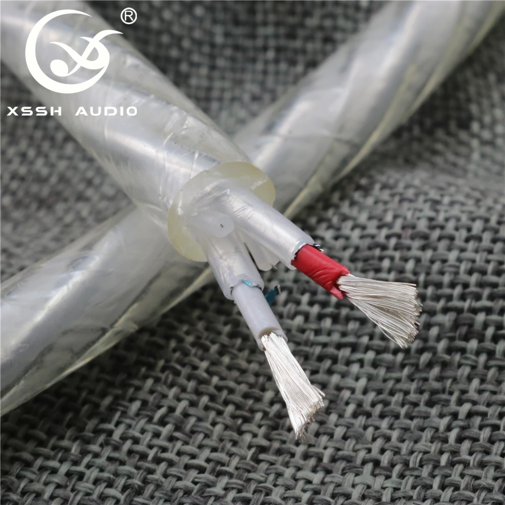 XSSH audio LITON 8 5 мм PE круглая изоляция T180 двойной неиндуктивный провод OFC с покрытием