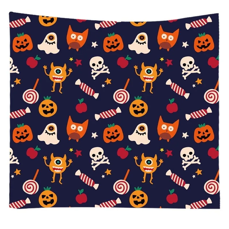 

Halloween ghost hanging cloth wall blanket, bedroom bedside tapestry, home decoration background cloth