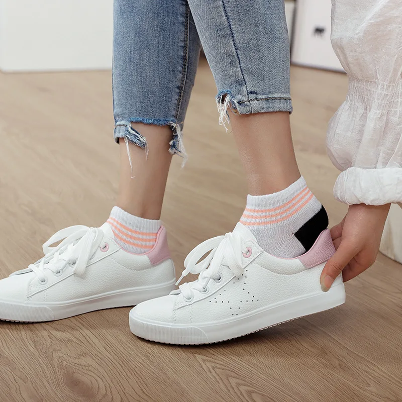 Корейские новые качественные повседневные хлопковые удобные короткие носки в