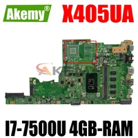 akemy x402uq laptop motherboard for asus vivobook 14 x405ua s4100u original mainboard 4gb ram i7 7500u gm