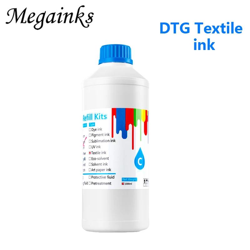 6*500 мл чернила для цифровой печати по ткани Roland Mimaki Mutoh DX3 DX4 DX5 DX6 DX7 головка A2 A3 A4 Dtg