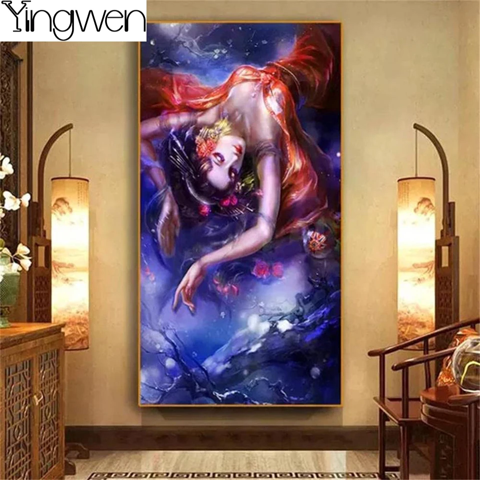

Sexy Woman 5D Diamond Painting Girl Full Diamond Embroidery Picture Crystal Art Handmade DIY Cross Stitch Kits Mosaic Wall Decor
