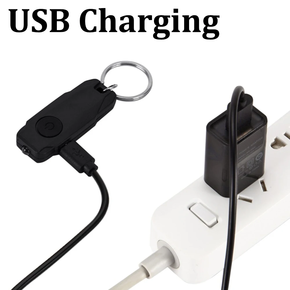 USB Перезаряжаемый фонарь для брелока фсветильник Рик домашних животных Мини
