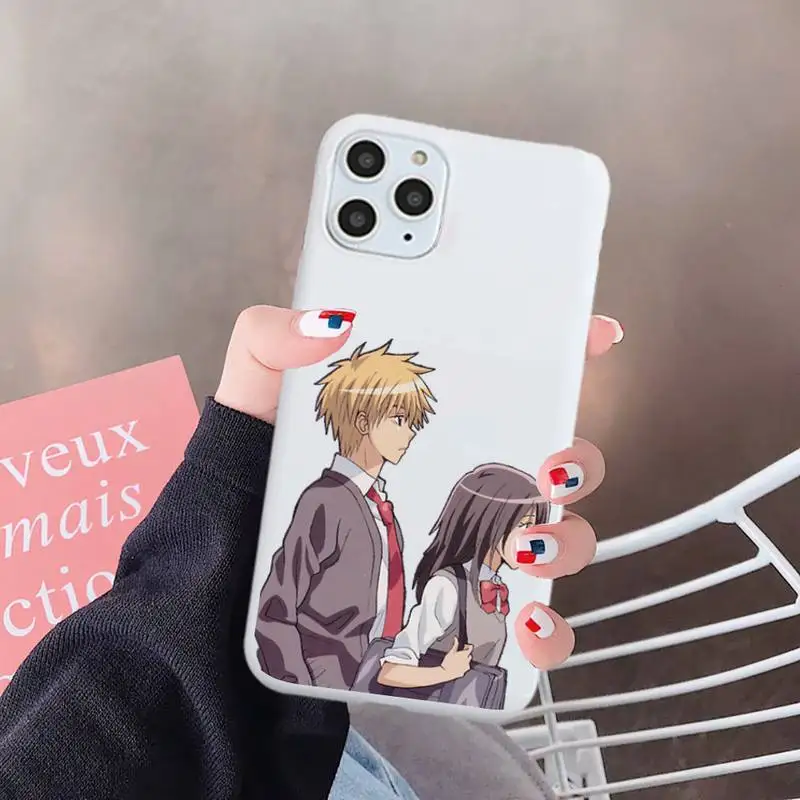 

Maid Sama anime manga Anti-fall luxury Phone Case cover Candy Color for iPhone 6 7 8 11 12 s mini pro X XS XR MAX Plus