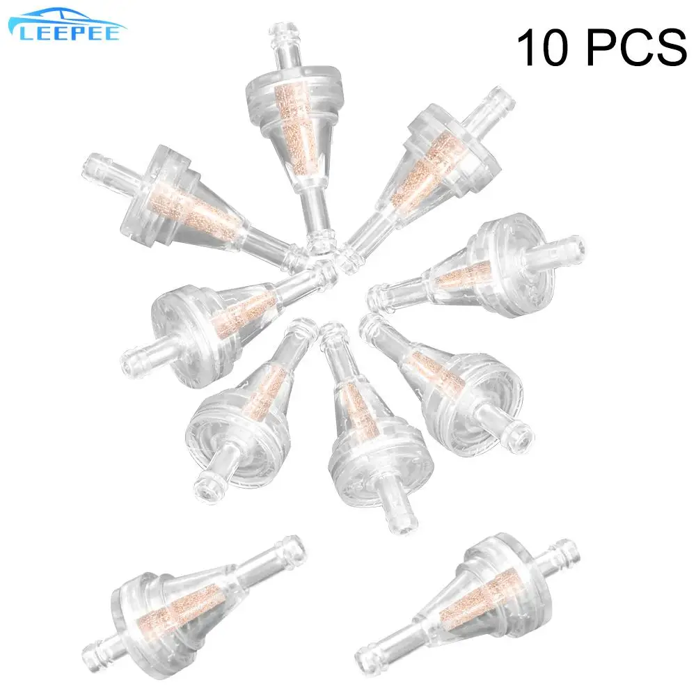 

10pcs/set 1/4" 6.3mm Fuel Line Motorcycle Inline Gas Fuel Filter For Dirt Bike ATV UTV Universal Gasoline Filter