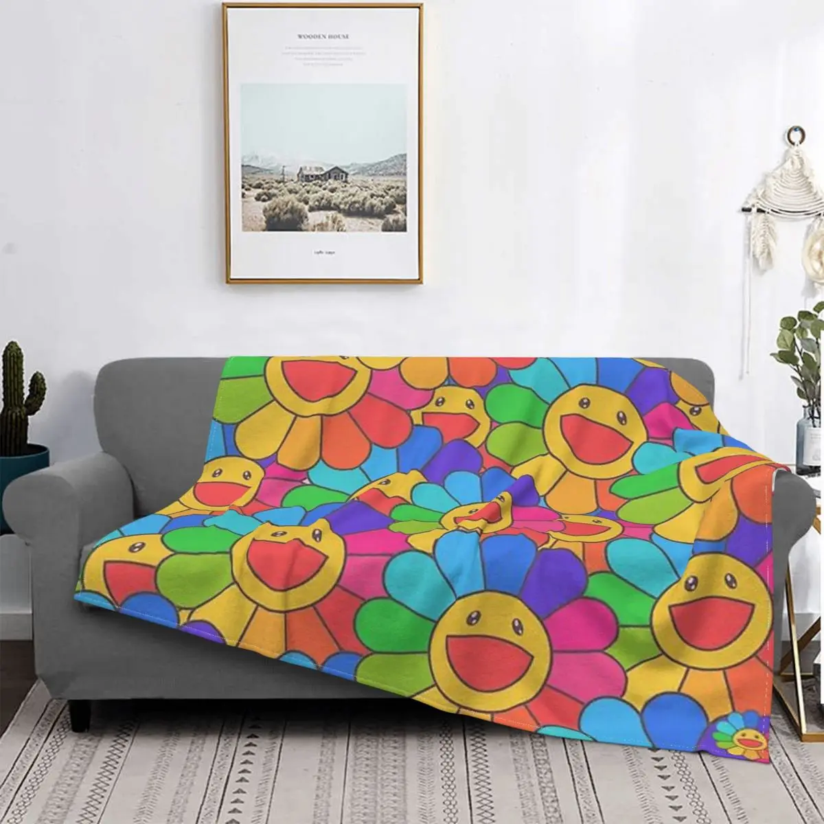 

Одеяло в стиле Инди с цветами, покрывало для кровати в клетку, пушистое Клетчатое одеяло в клетку, летнее покрывало с капюшоном