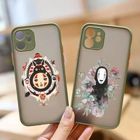 spirited away japan anime phone case matte transparent for iphone 11 12 13 6 s 7 8 plus mini x xs xr pro max cover