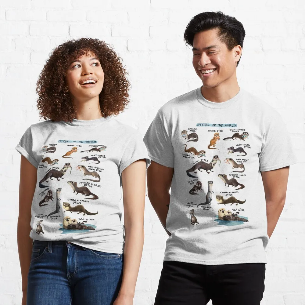 

Tops T Shirt Women Otters of the World Classic T-Shirt