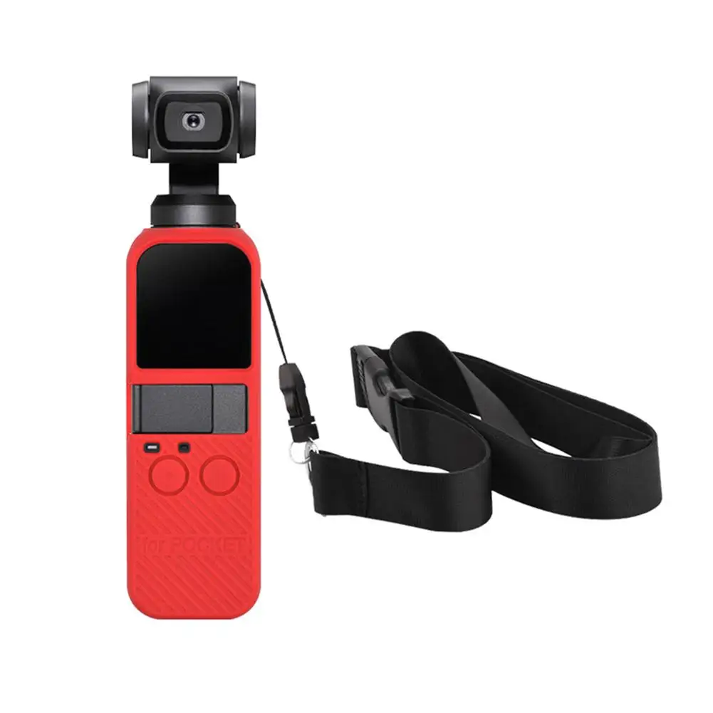 Защитный силиконовый чехол для объектива со шнурком карманной камеры DJI OSMO