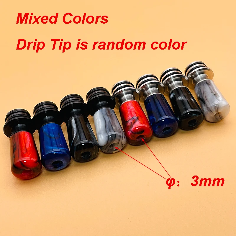 DSXvape MTL капельный наконечник 510 316 Смола из нержавеющей стали 3 мм для резьбового