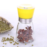 norbi manual pepper grinder coffee beans sesame grinder ceramic core storage grinding glass bottle kitchen tools