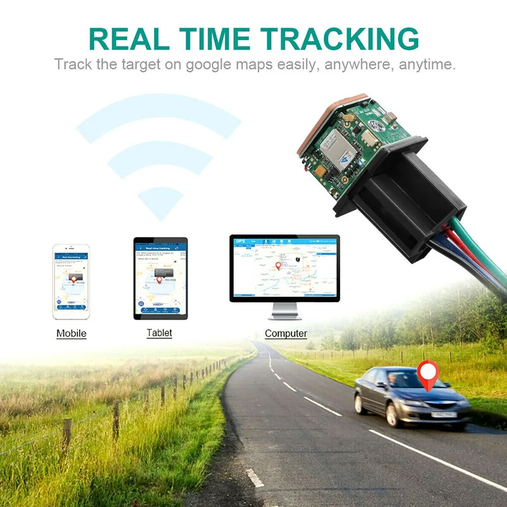 Автомобильный GPS трекер ST-907 Скрытая дизайн реле локатор дистанционного