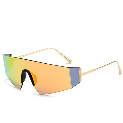 

One-piece Sunglasses For Men And Women Metal Sunglasses Outdoor Leisure Fashion Cycling Comfortable Glasses 2021 New Style