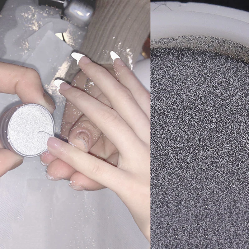 Светоотражающая пудра для ногтей блестящая пыль светится в темноте Блестящий