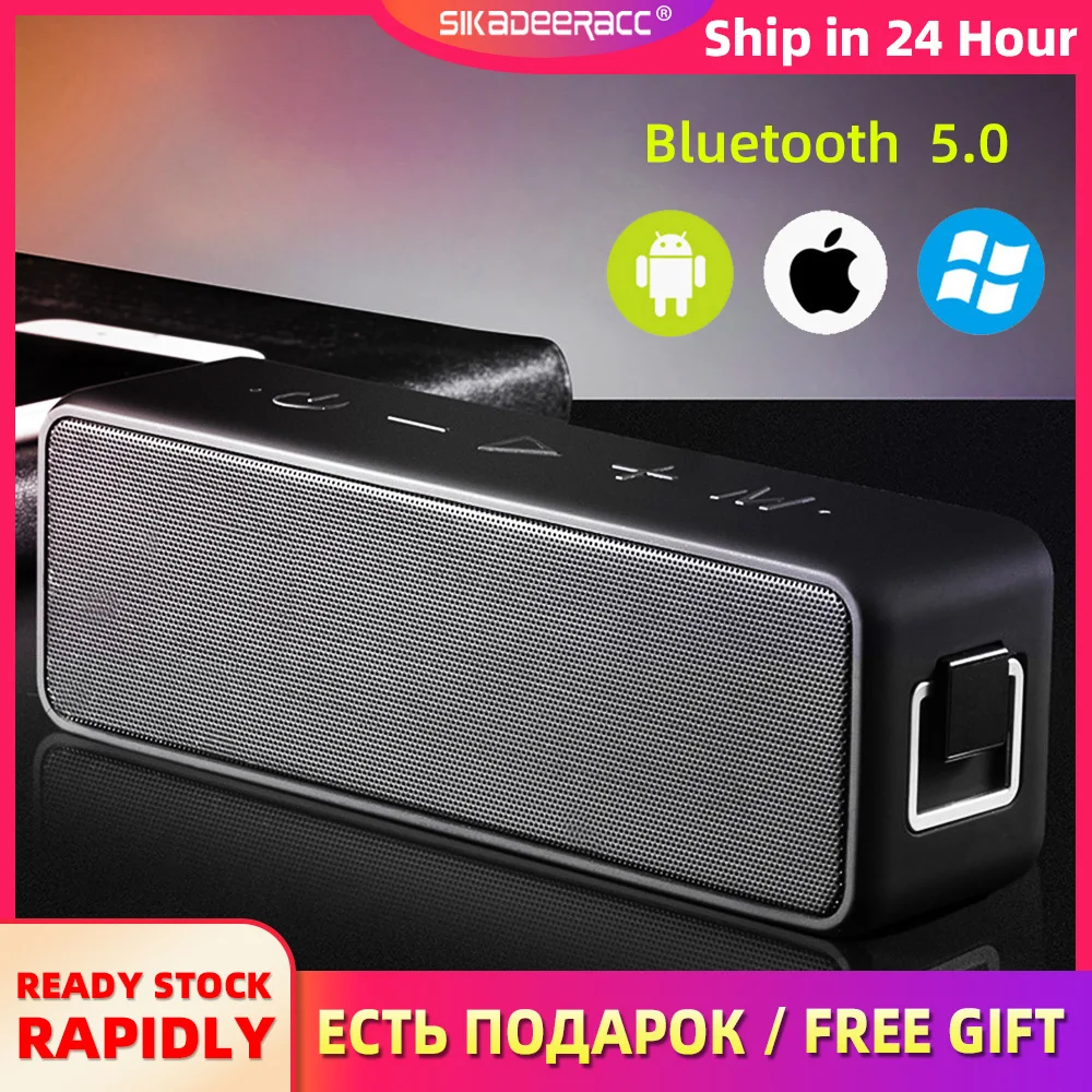 20 Вт Bluetooth 5 0 колонка карта объемного звучания Hi Fi IPX7 AUX длинный режим ожидания