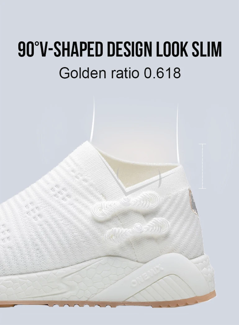 

Onemix 2020 Running Shoes Men Weaving Breathable Light Sneakers Shoes Knitted Vamp Shoes Walking Lightweight Slip Resistan