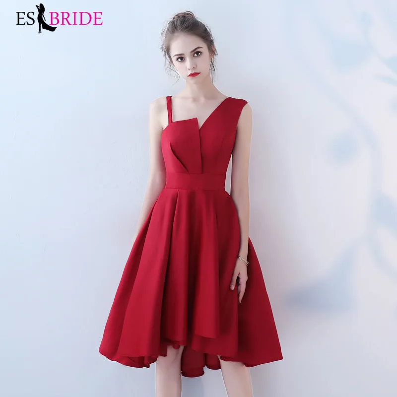 Женское вечернее платье Robe De Soiree Красное длинное А силуэта с треугольным вырезом