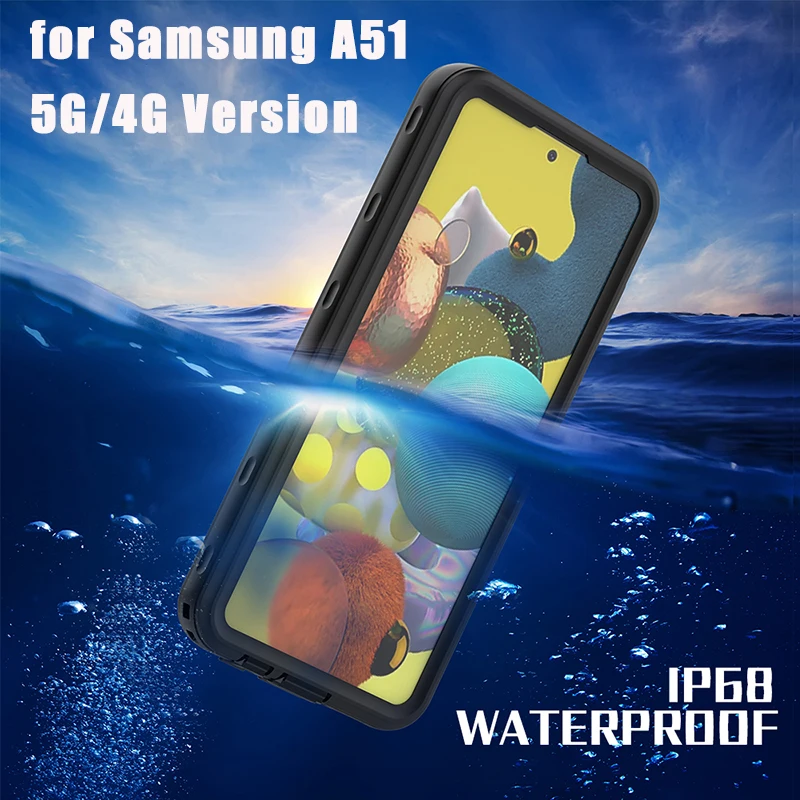 

Luxury Diving Case for Samsung Galaxy A51 5G Case Waterproof Protective Cover for Samsung A51 A 51 5G Water-resistant Case