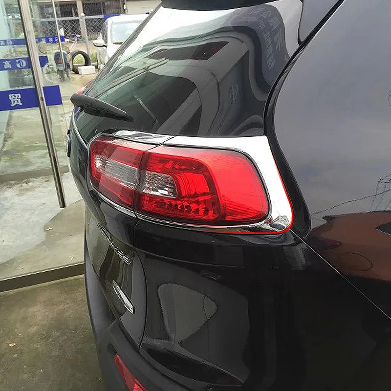 Для Jeep Cherokee KL 2014 2015 2016 2017 2018 хром головной светильник головка хвост задняя крышка