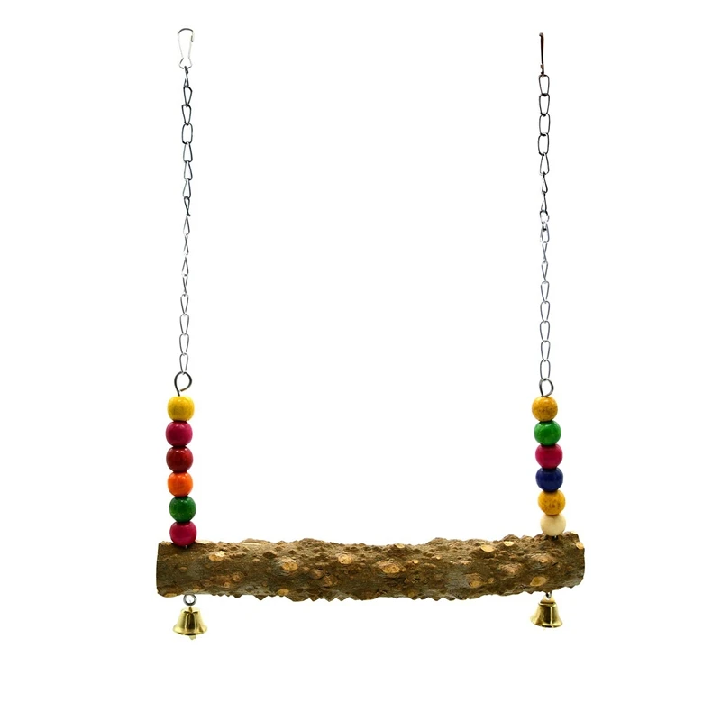 

Куриные качели игрушки с натуральным деревом для кур Большая Птица Попугай Мако тренировка