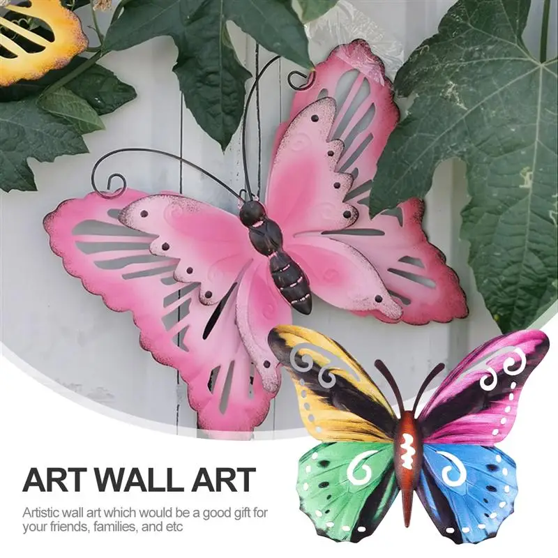 Бабочки искусственное украшение красивый красочный настенный Декор подвесные
