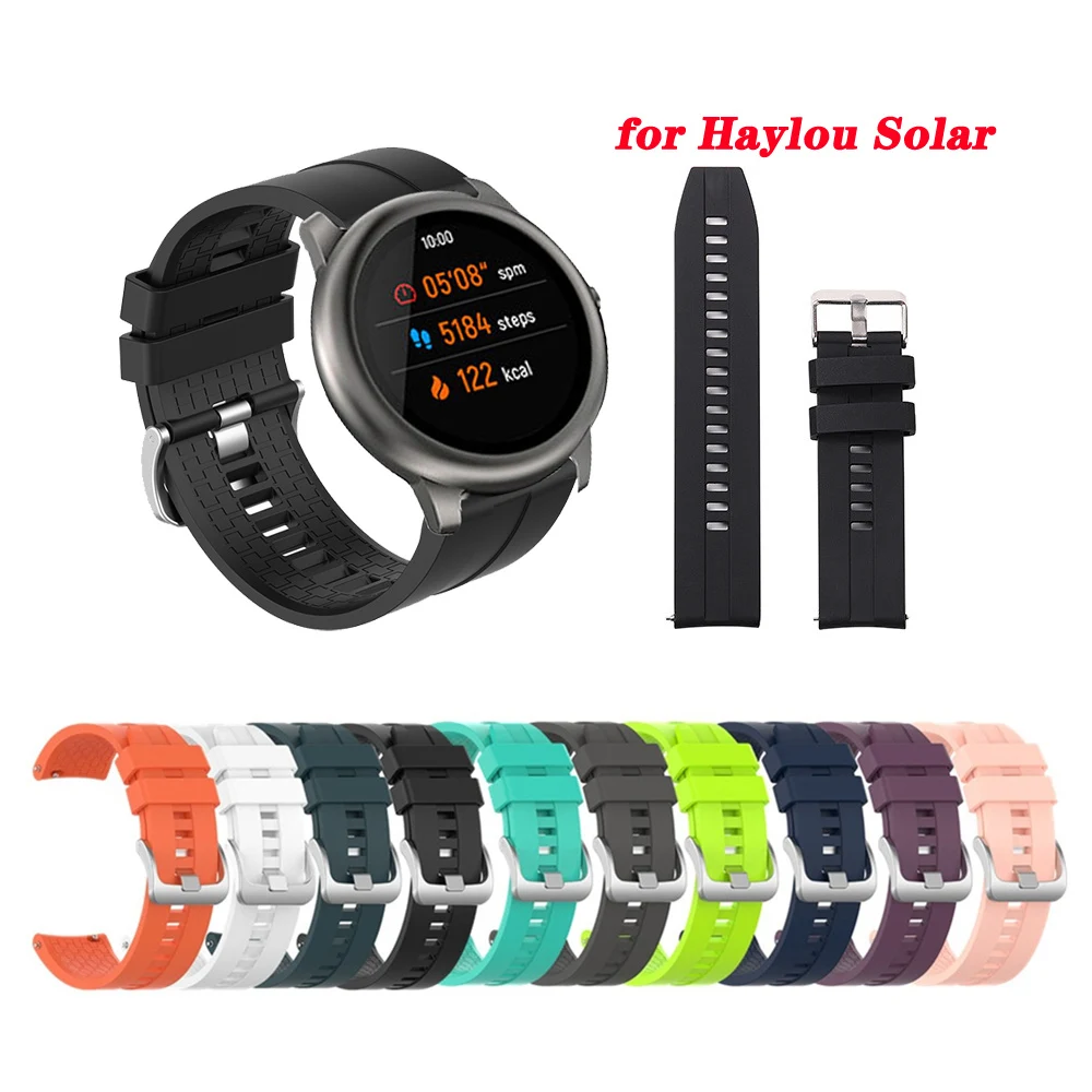 

Watch Band for Haylou Solar LS05 Smart Watch Silicone Sport Wrist Strap Bracelet for Haylou Solar Replacement Band Accessories