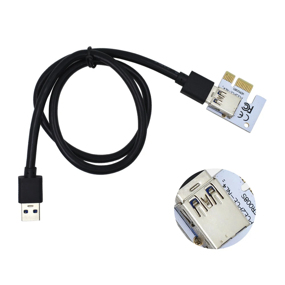008S USB 3 0 PCI Express 1X до 16X адаптер Riser Card удлинитель для майнинга| |