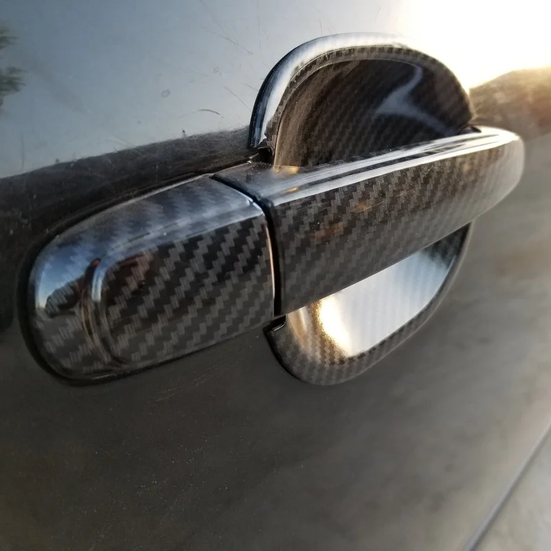 Наружная ручка двери автомобиля из углеродного волокна с печатным рисунком