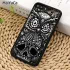 MaiYaCa Сова Птица Сахар Череп День мертвых телефонный чехол для iPhone X XR XS 11 12 13 Pro MAX 5 6 6S 7 8 Plus Samsung S8 S9 S10