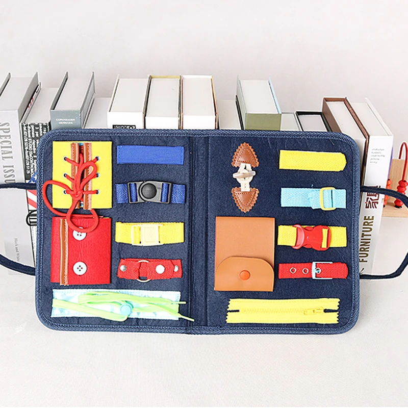 

Dressing Learning Board Portable Felt Educational Board Early Childhood Education Sensory Board Intelligence Development Toy