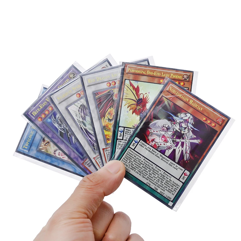 100 шт./лот 61*90 мм прозрачная защита для карт настольных игр рукава сбора