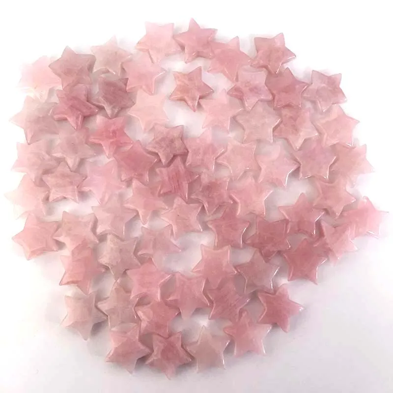 Натуральный розовый кристалл драгоценный камень звезда медитация целебная