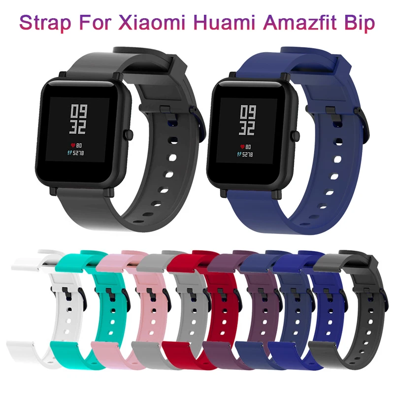 

Wrist Strap Silicone Sport Strap For Xiaomi Huami Amazfit Bip Smart Watch 20MM Replacement Band Bracelet Smart Accessories Mar1