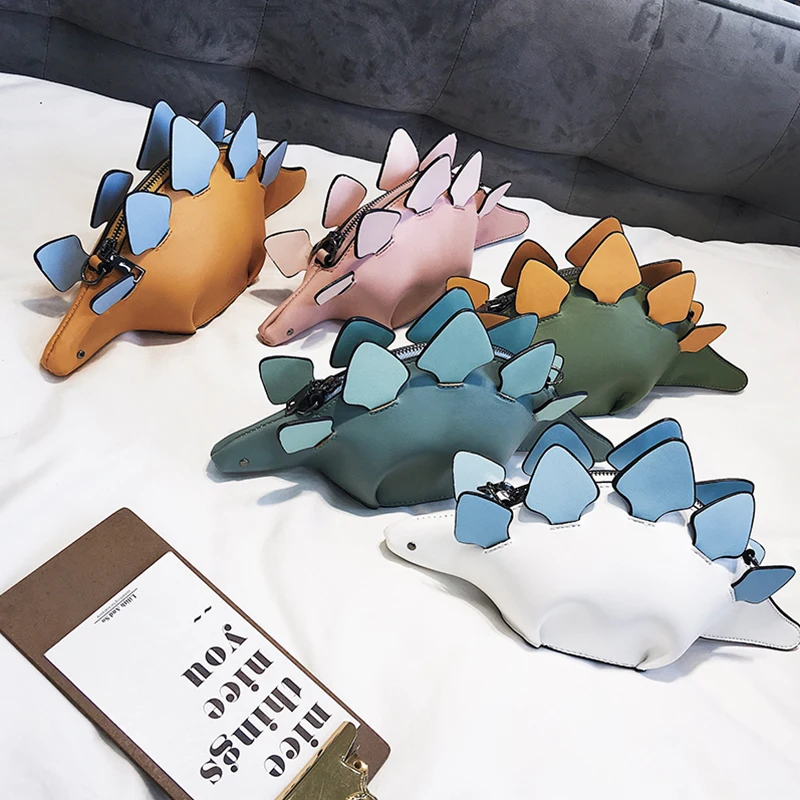 

Креативные сумки с мультяшным хамелеоном, сумка-мессенджер с забавным 3d-рисунком динозавра, сумки через плечо с клиньями для женщин