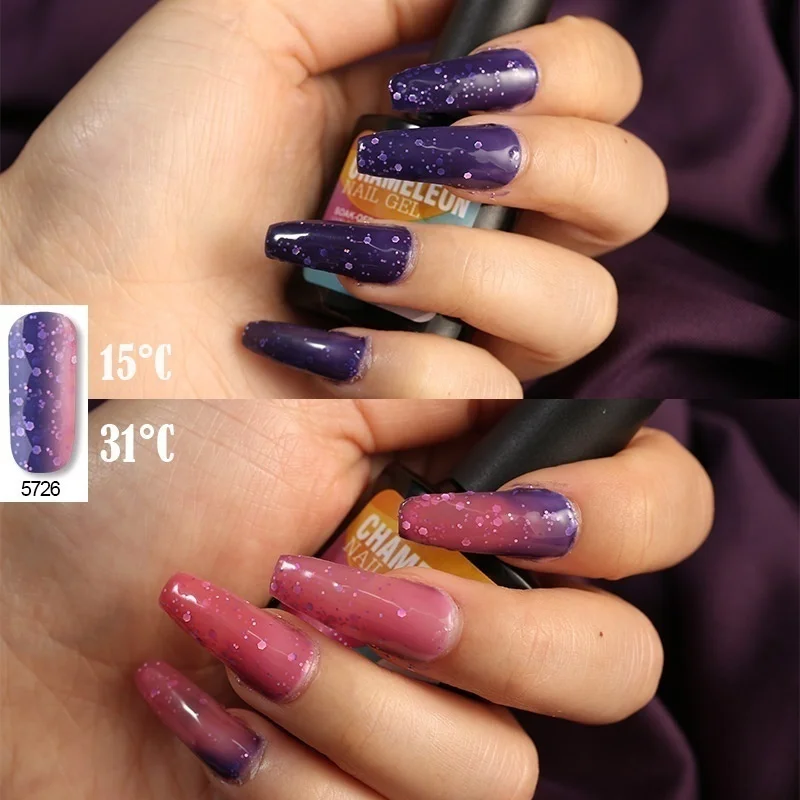 Modelones 10 мл Термо Температура УФ гель для ногтей Горячая продажа изменение