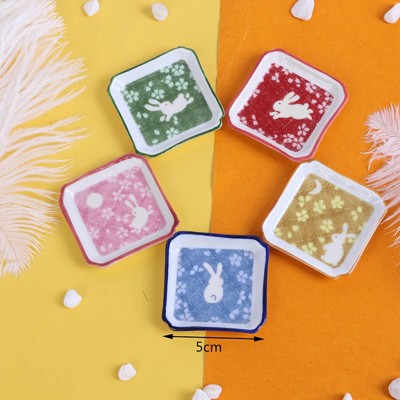 

5 см кукольный домик мини керамика посуда тарелки подносы кукольные блюда Кухонные Игрушки для кукольного домика наклейки Новые