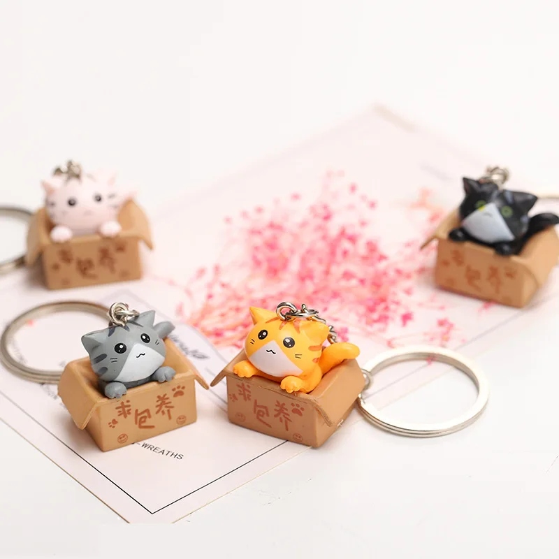 Серия с персонажами из мультфильмов о животных Кот брелок gato котенок модные Забавные милые Подвески брелки porte clefs sleutelhanger детские подарки игрушки
