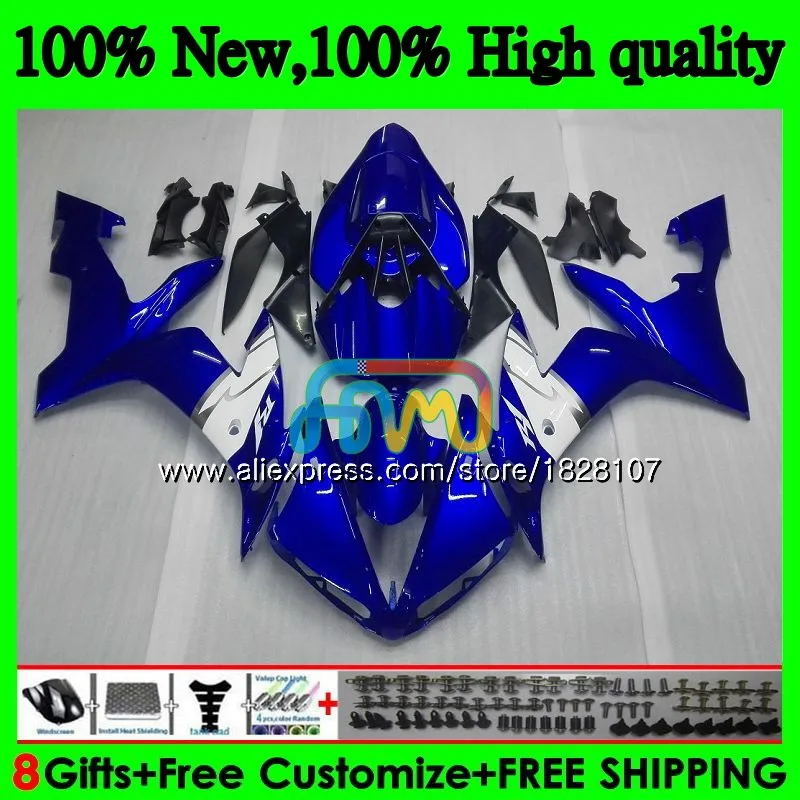 

Body For YAMAHA YZF R 1 1000 CC YZF-1000 YZFR1 04 05 06 54BS.17 YZF1000 1000CC YZF R1 YZF-R1 2004 Blue white 2005 2006 Fairing