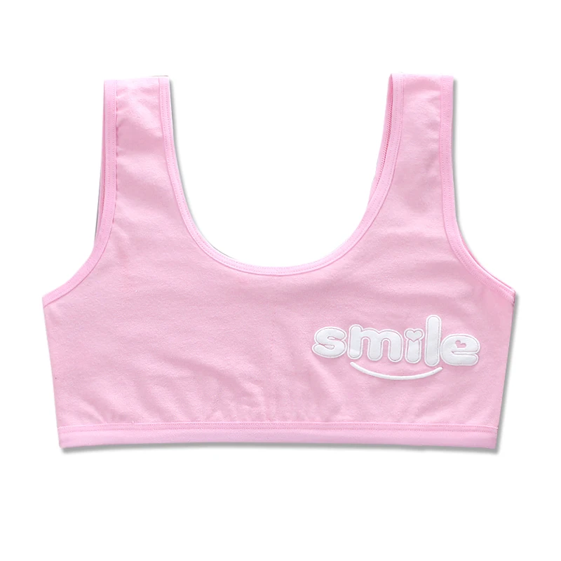 Подростков спортивный бюстгальтер для девочек Платье майка хлопкового